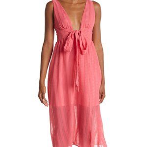 Nordstrom Jacquard Tie Front Dress
